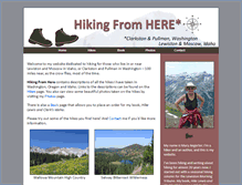 Tablet Screenshot of hikingfromhere.com